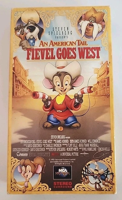 VINTAGE COPY AN American Tail "Fievel Goes West" VHS 1992 Very Rare