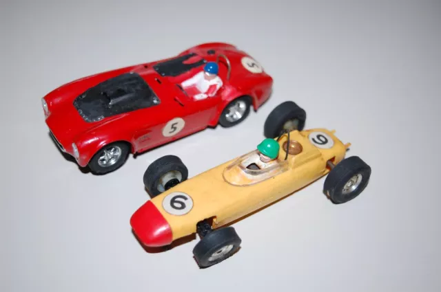 Rare Vintage Tri-ang Scalextric A.C.Cobra & Porsche cars - In great condition