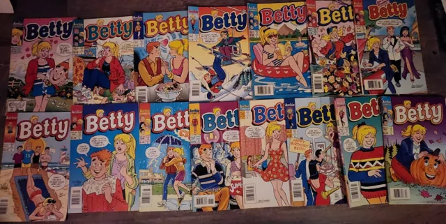 15- 1994 Betty Comics From The Archie Series, Betty And Veronica