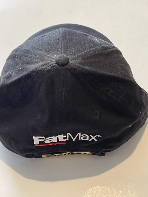 Stanley Tools Hat Cap Black Strap Back Mens Adjustable FatMax 2