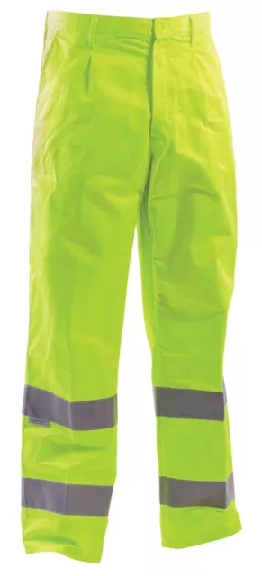 Pantaloni uomo pantalone lavoro alta visibilità cargo fluorescenti multitasche