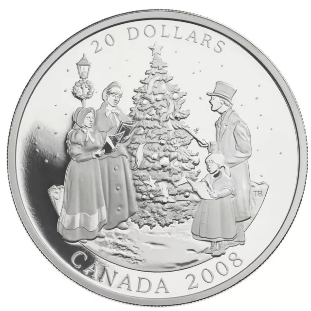 2008 Canada $20 Fine Silver Coin -  Holiday Carols