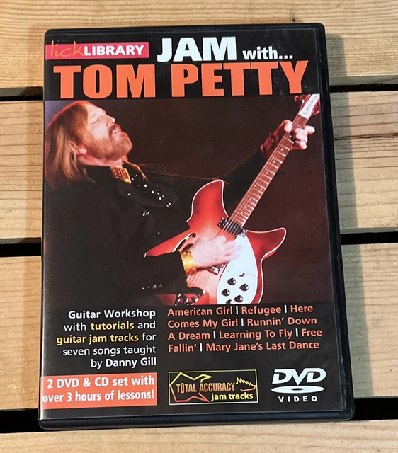 Lick Library JAM WITH TOM PETTY Guitar Video Lessons 2-DVDs + CD With Danny Gill