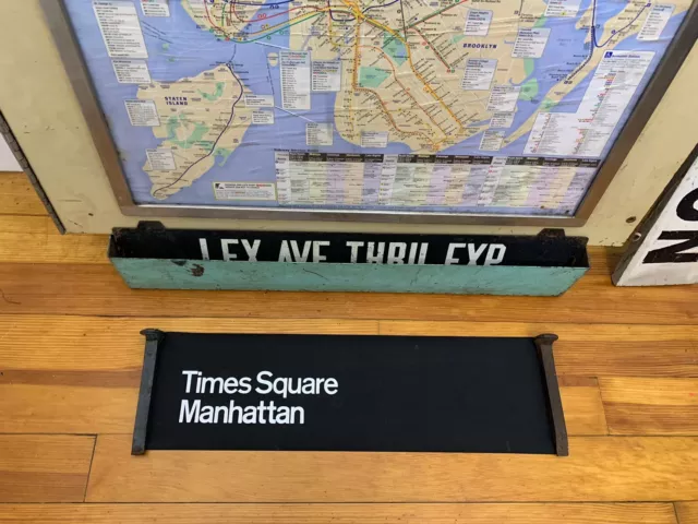 Ny Nyc Subway Roll Sign 42 Street Times Square Manhattan Theater Broadway 7 Ave.