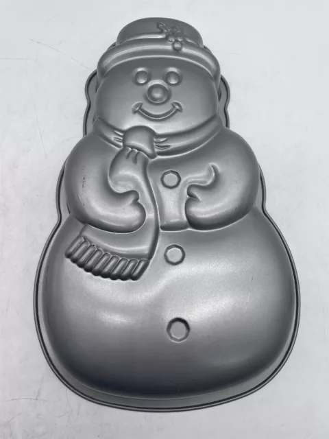 Metal Snowman Cake Tin Christmas Baking Xmas Shaped Baking Mould Holiday Season