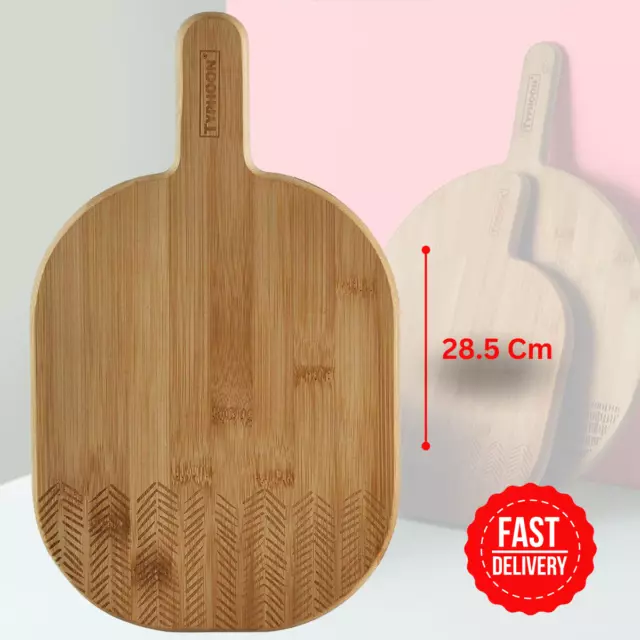 Pequeña tabla de cortar madera para utensilios de cocina hogar tifón grabada monocromática 28,5 cm