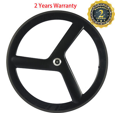 56mm Tri ha parlato Ruote in Carbonio assale anteriore posteriore pista/strada bicicletta Copertoncino 700C 