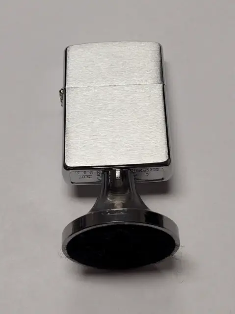 Vintage Zippo 1997 Handilite Brushed Chrome Table Lighter | MINT | RARE |