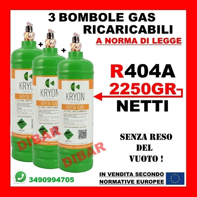 Kit Ricarica Aria Condizionata Auto Gasica D2 - 2 Bombole Da 255g, Con Manometro, Per R12/R134A - Foto 9
