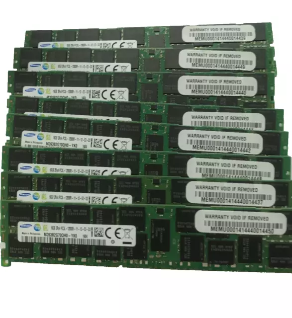 Samsung 8 x 16GB 2RX4 PC3L-12800R DDR3-1600MHZ ECC RDIMM ECC  SERVER MEMORY