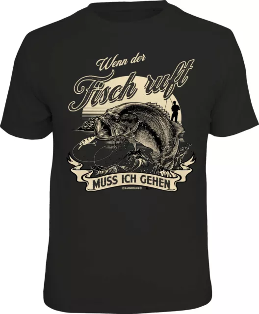 Uomo Pescatore T-Shirt - Wenn Il Pesce Ruft - Divertenti Detto Maglietta per