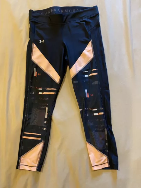 Under Armour Women's Compression HeatGear® Armour Hi-Rise Ankle Leggings Sz Lg