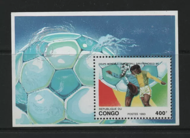 Thematic Stamps Football - CONGO 1993 WORLD CUP SOCCER M/S mint