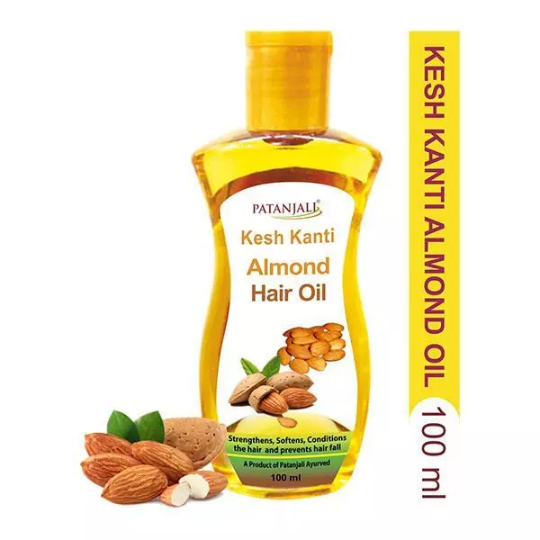 Patanjali Kesh Kanti Almendra Aceite para Cabello, 100ml/3.38 Fl OZ (Pack De 1)