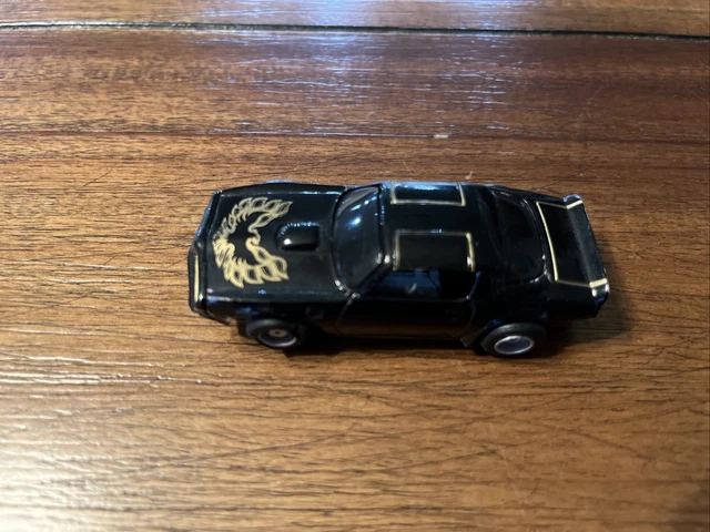TYCO Pontiac Firebird Trans Am Slot Car Black Bandit Vintage Hong Kong Untested