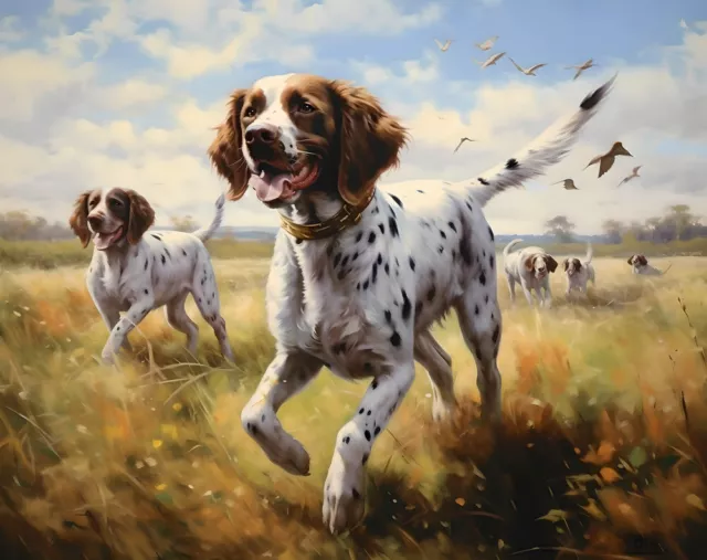 Home Decor Wall Art Best Gift Animal Hunting Dogs Oil Painting Printed On Canvas