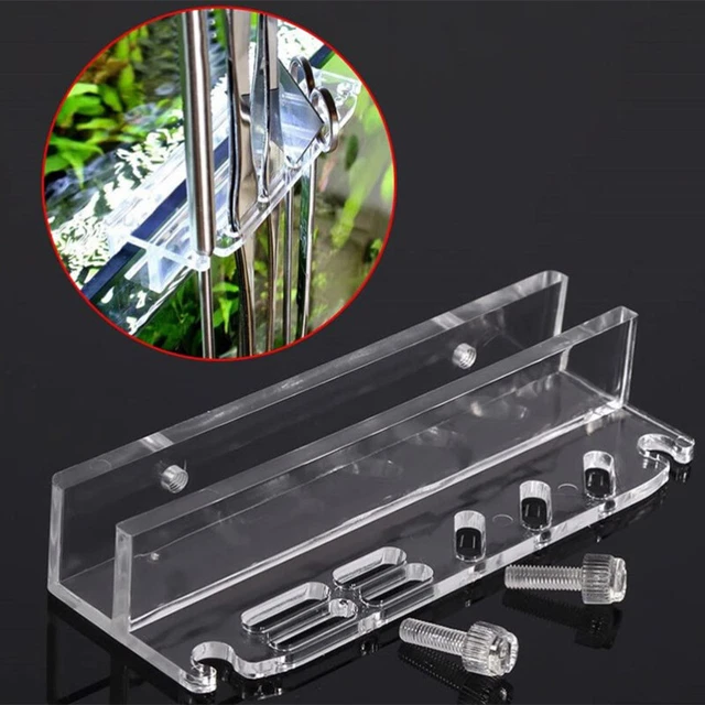 Aquarium Plant Tools Storage Rack Acrylic Holder For Tweezer Scraper Scissor
