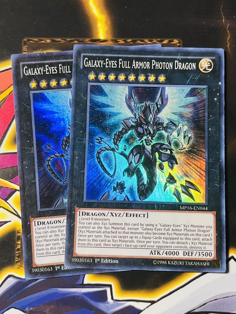 Yugioh! - Galaxy-Eyes Full Armor Photon Dragon - MP16-EN044  - 1st Ed -NM x2