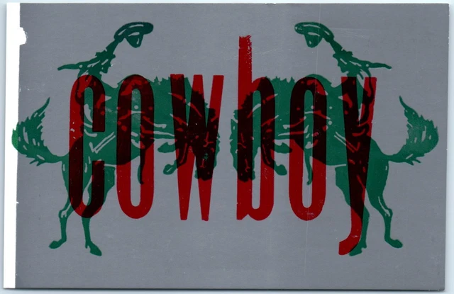 Postcard - Cowboy - Hatch Show Print