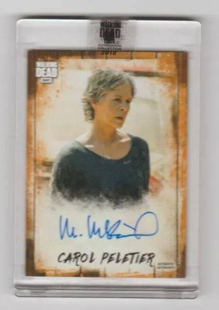 Walking Dead Autograph Collection Melissa Mcbride/Carol  #/50   Htf Item!