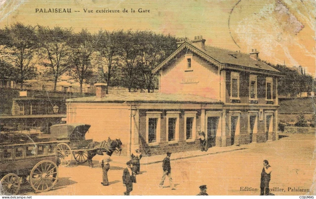 91 PALAISEAU _S12423_ Vue Ext�rieure de la Gare En l'�tat D�coll�e