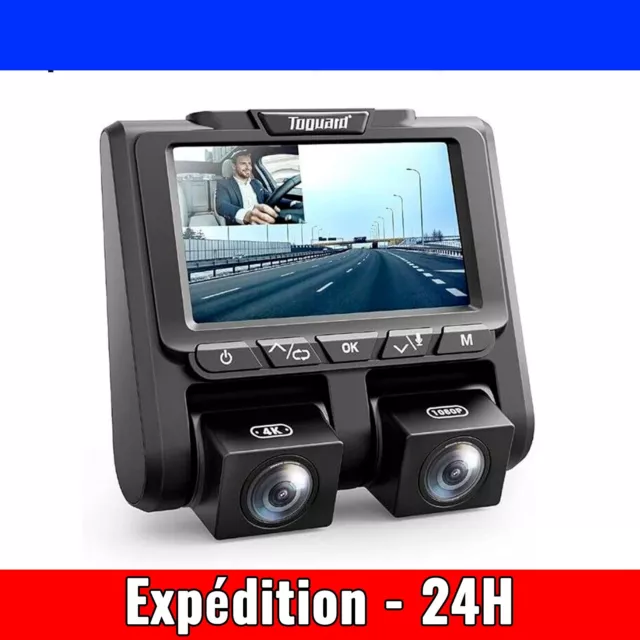 Caméra Embarquée Voiture 4K  1080P Toguard CE45A Dual Dashcam Enregistreur Vidéo