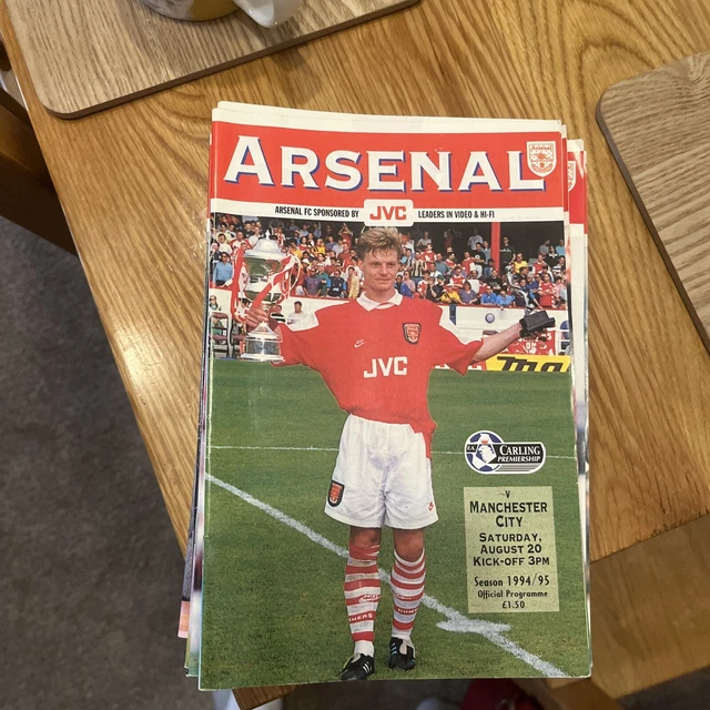 ARSENAL HOME PROGRAMMES 1994/95 Bundle £10.00 PicClick UK