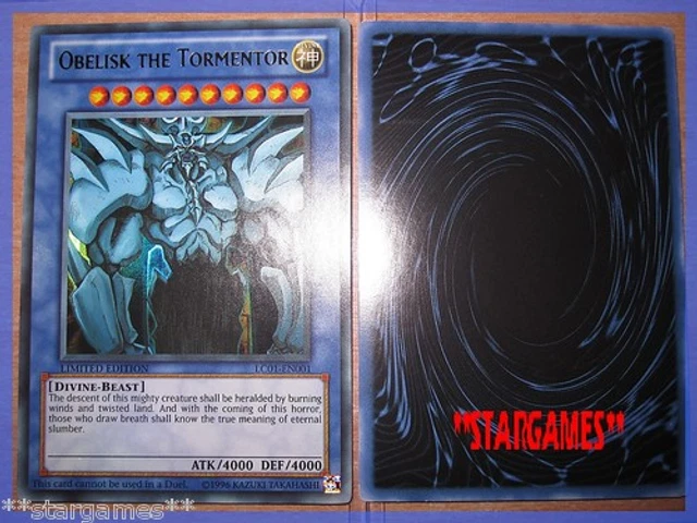 YU GI OH! Obelisk The Tormentor Ultra Rare Authentique Neuve Lc01-En001 ...
