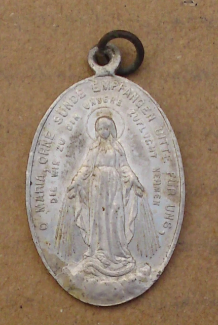 GROSSES ALTES PILGER Medaillon - Muttergottes- Maria ohne Sünde ...