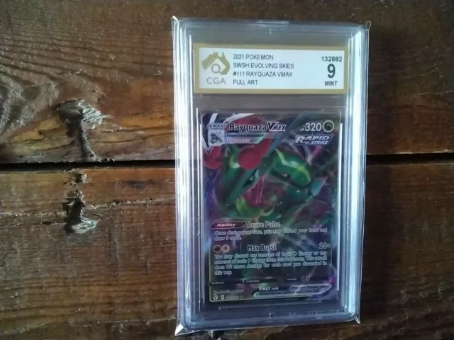 CGC MINT 10 Rayquaza VMAX 111/203 Pokémon Evolving Skies Full Art