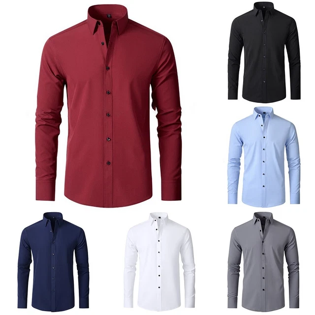 stretch anti wrinkle shirts