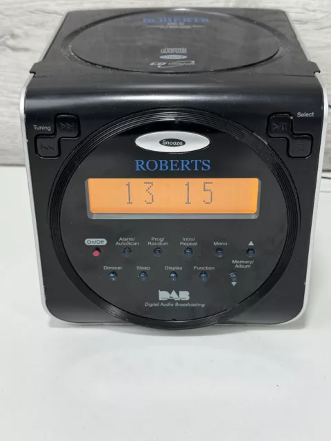 Roberts CRD-37 DAB digital alarm clock radio CD in full working order, VGC