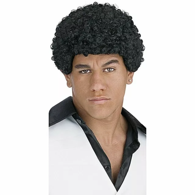Halloween: WIG Jheri Curl BLACK Hair Curly Adult Recommended Ages 15 and Up NEW