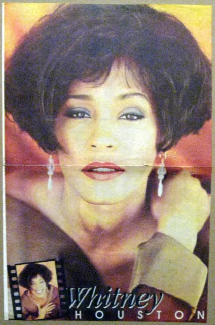 Whitney Houston magazine poster A3 16x11