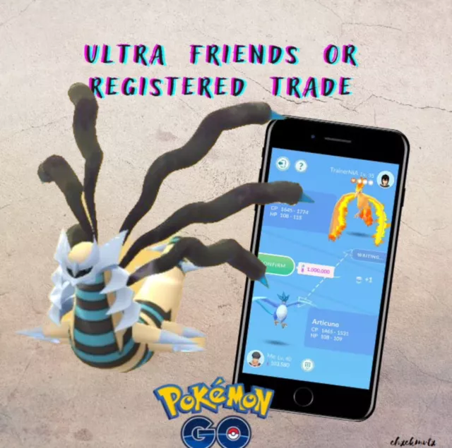 Shiny Giratina Origin Pokémon GO – Trade 1.000.000 stardust - Read