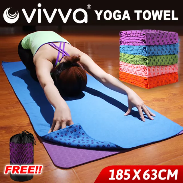 VIVVA Non-slip Yoga Towel Mat Eco-friendly Fitness Gym Microfiber Towel Blanket