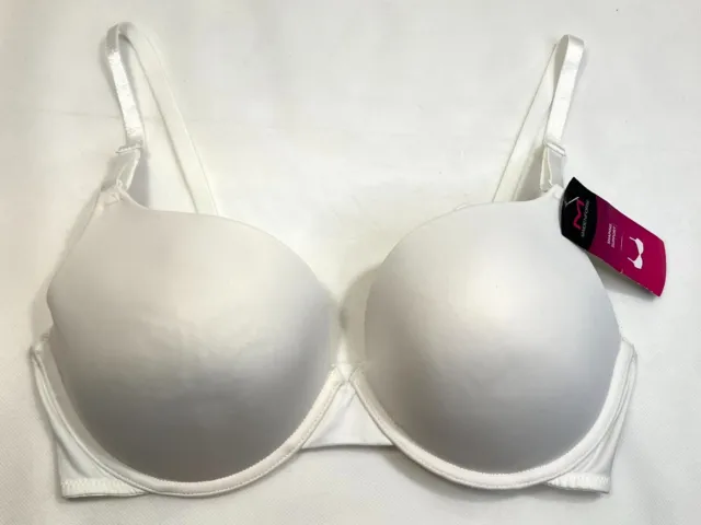NWT Maidenform 38D Self Expression Convertible Push-Up Shaping Bra 5809 White