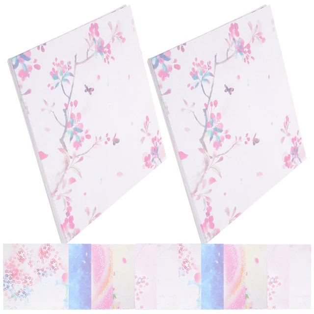 100Pcs Doppelseitige Origami-Papiere Faltbare Kunstpapierkarten Papiermaterial