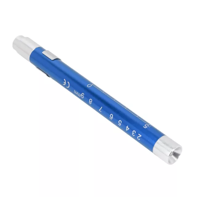 Penlight Yellow Lighting Concave Head Pen Light Pupil Gauge(Blue ) GGM