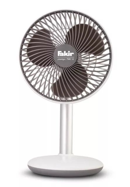 Fakir Twister TVC 14 Akku-Tischventilator, kabellos, weiß