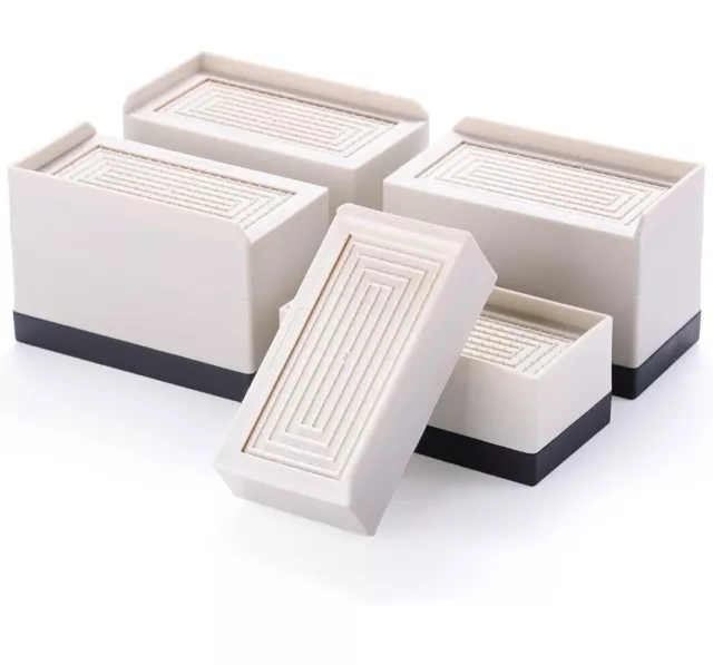 Elevadores de cama ajustables para muebles de 3 pulgadas, elevadores de cama antideslizantes, elevadores suaves de alta resistencia Elevadores de cama ajustables para muebles de 3 pulgadas, elevadores de cama antideslizantes, elevadores suaves de alta resistencia