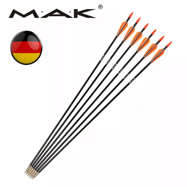 Fiberglas Pfeile 12Stücke 31"   Bogenschießen  SP700 für Compound Recurve Boge