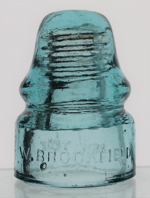Light Blue Cd 133 W. Brookfield New York Glass Insulator