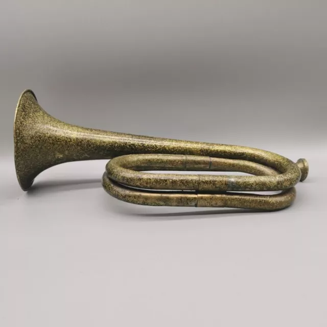 OLD MILITARY (?) Bugle horn / Trumpet with garland $79.00 - PicClick