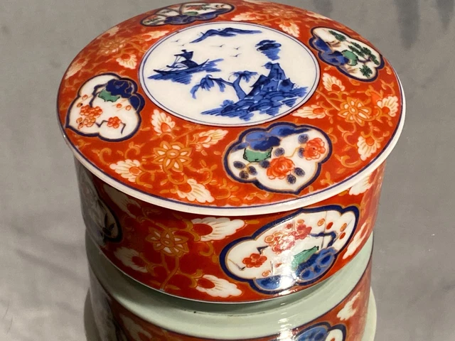 Boite bonbonnière en porcelaine Chine Japon