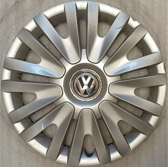 Enjoliveur Jante Acier T5 Enjoliveur Volkswagen VW T5 Transporter 16" - Pièce D'origine 7H0601151BRVB - Noir/Chrome Pièce Origine Transporter