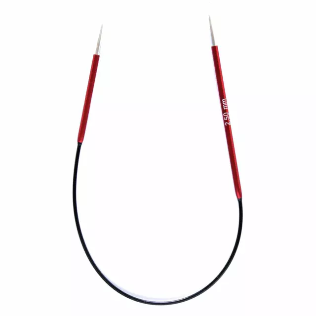 KnitPro Zing 25cm Fixed Circular Knitting Needles. Sock/Sleeve Knitting Needles