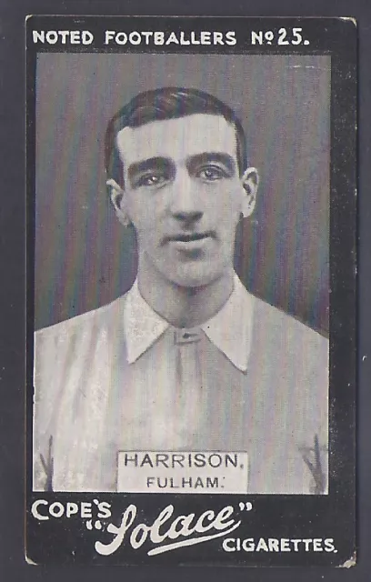 Cope-Copes Noted Footballers (Solace)-#025- Fulham - Harrison