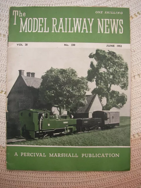 The Model Railway News Magazine June 1952 in reasonable condition for age