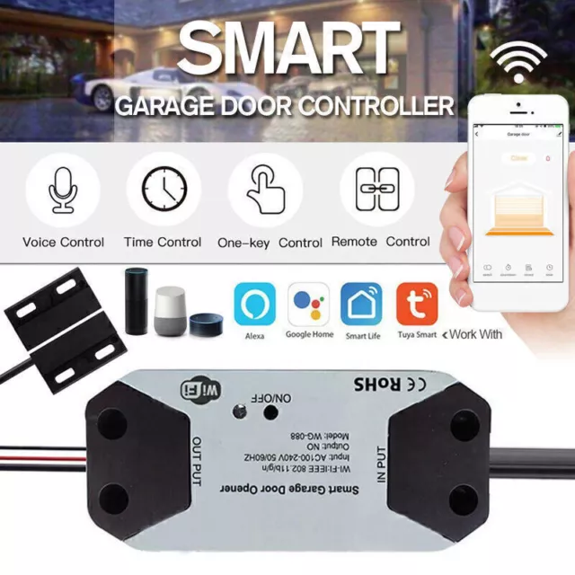 TUYA WiFi Smart Switch Garagentor-Controller Garagentoröffner Für Alexa Goo Q2Y1